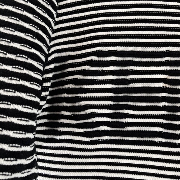 KENZO optical illusion striped ribbed jumper monochrome black white - Size S - Picture 2 of 3